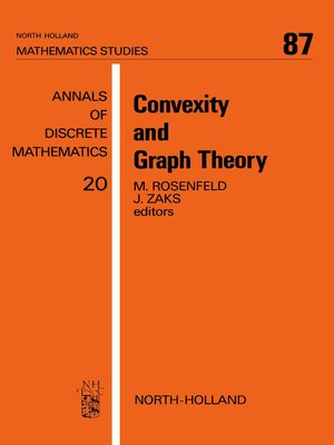 cover image of Convexity and Graph Theory